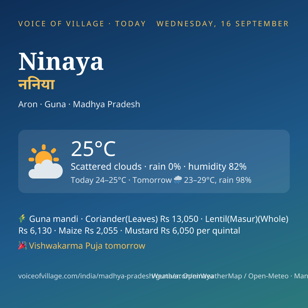Ninaya today