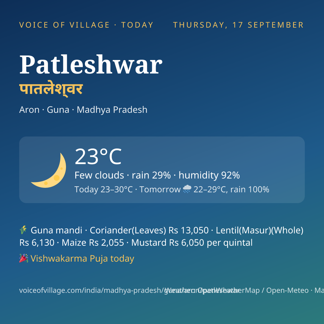 Patleshwar today