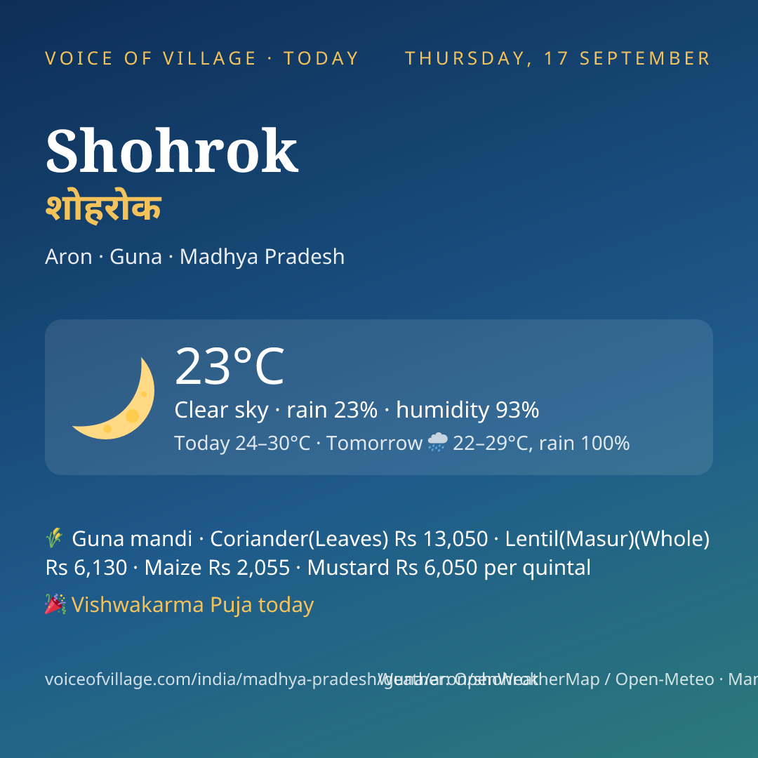 Shohrok today
