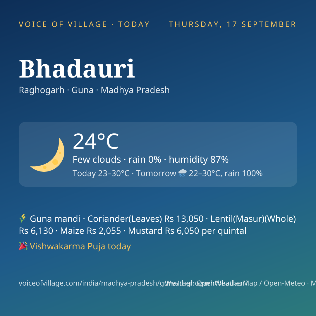 Bhadauri today