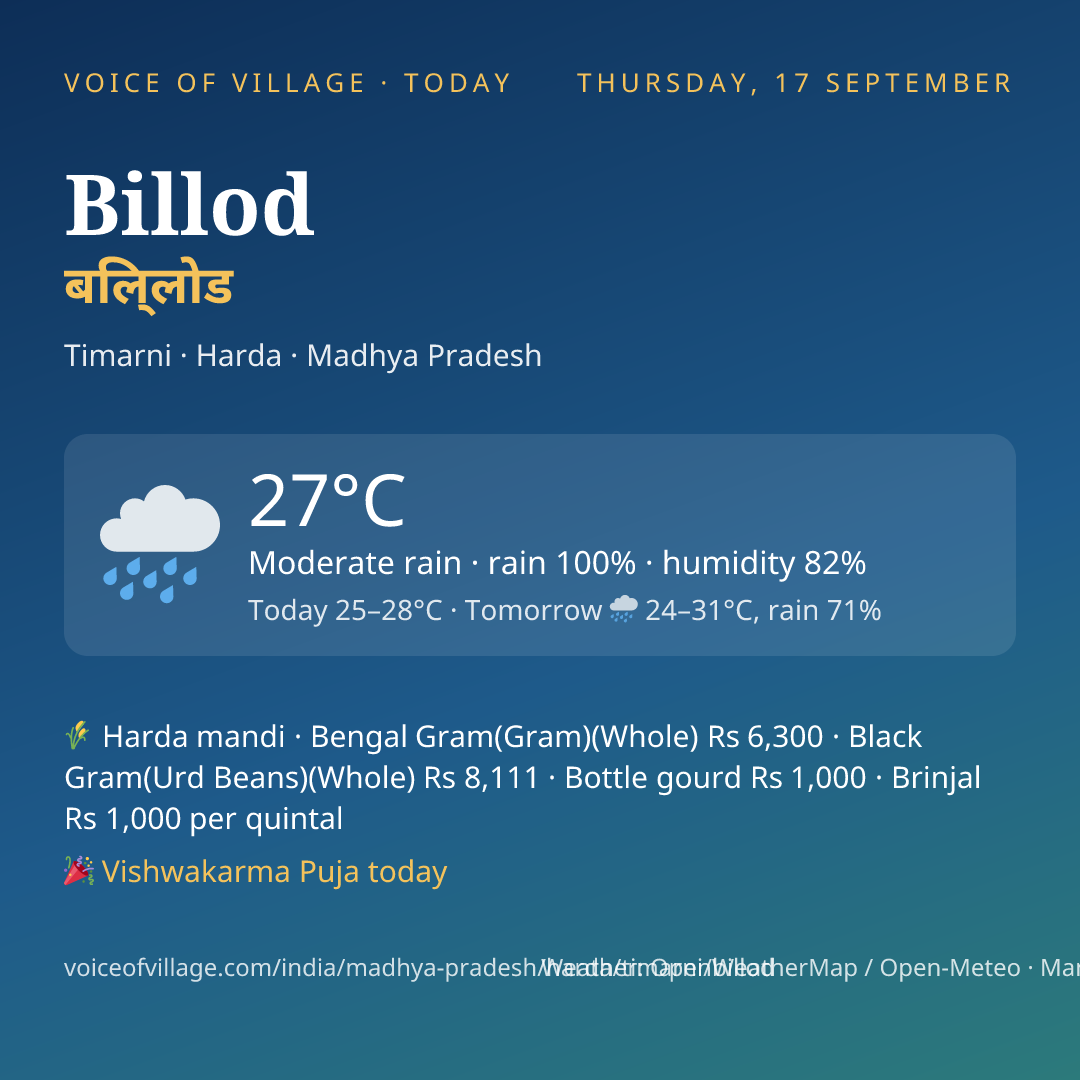 Billod today