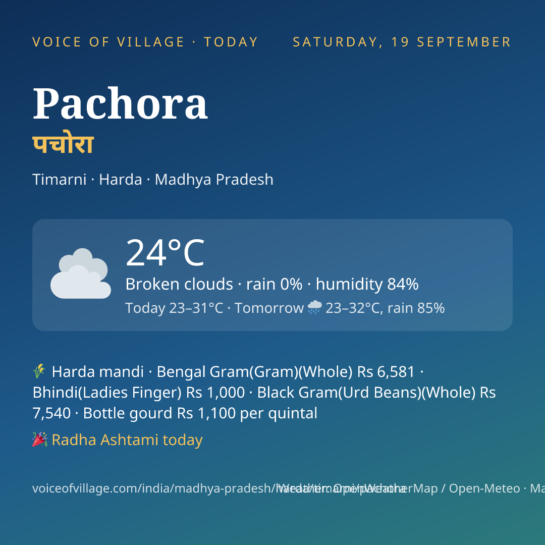 Pachora today