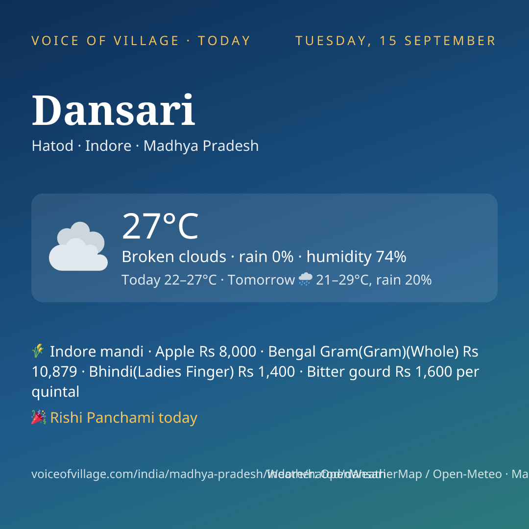 Dansari today