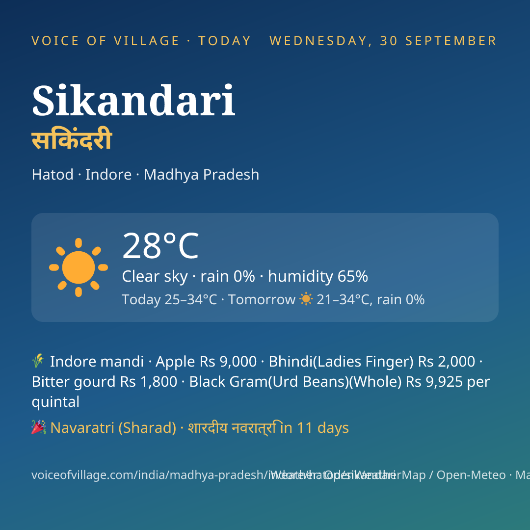Sikandari today