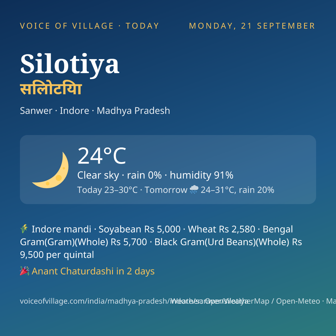 Silotiya today