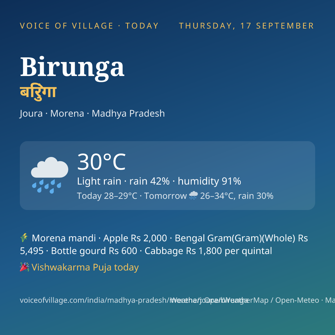 Birunga today