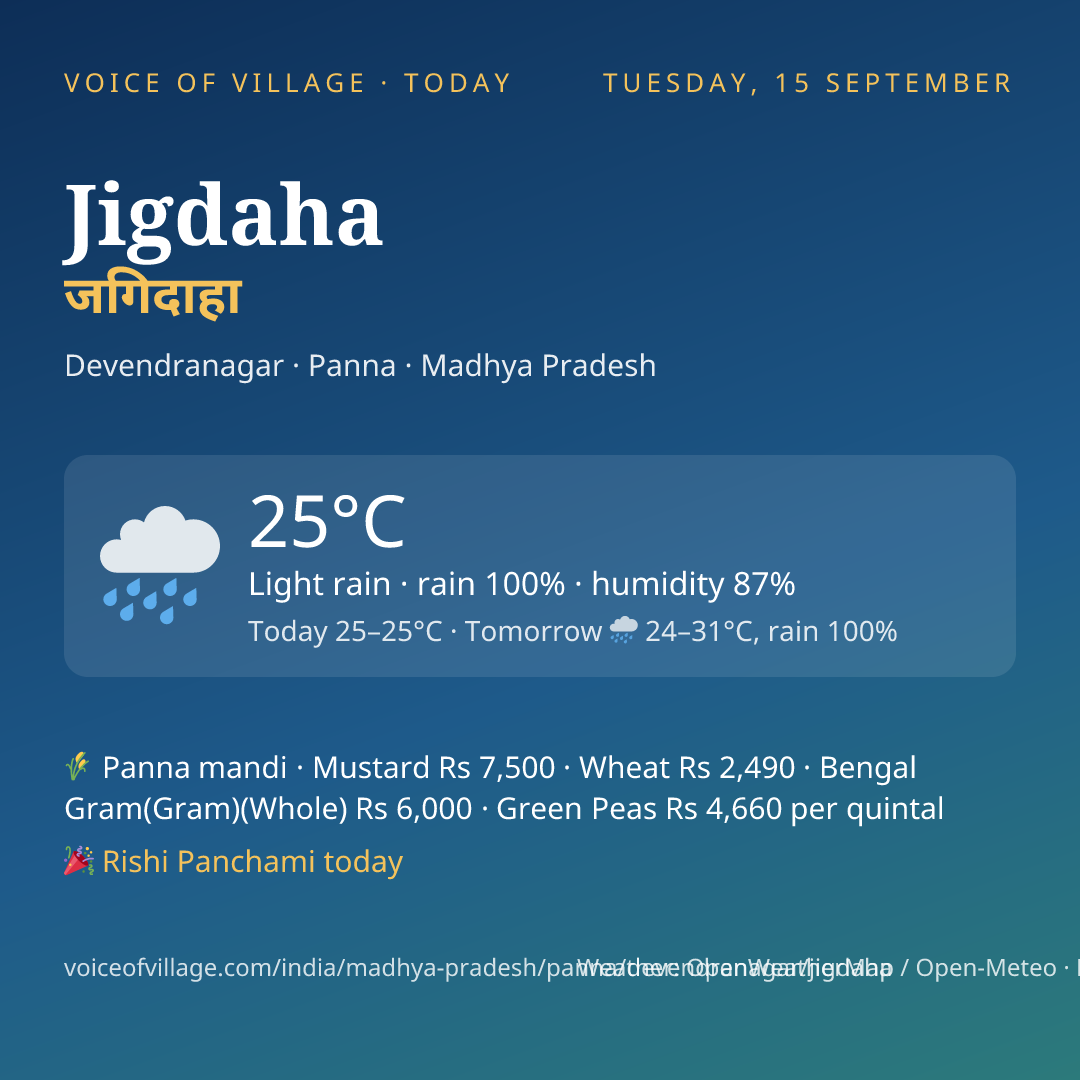 Jigdaha today