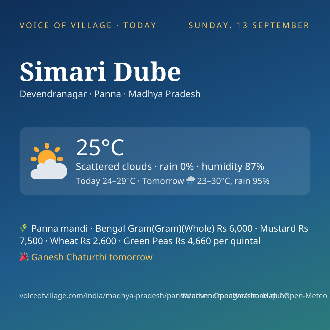 Simari Dube today