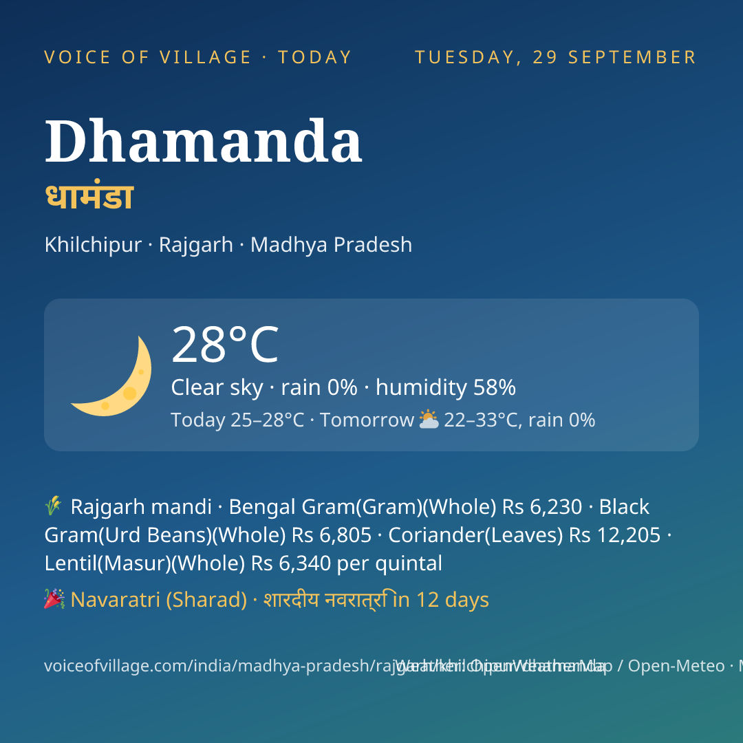 Dhamanda today