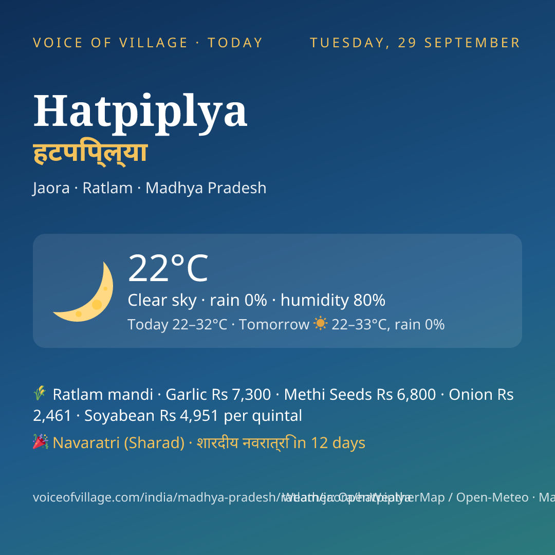Hatpiplya today