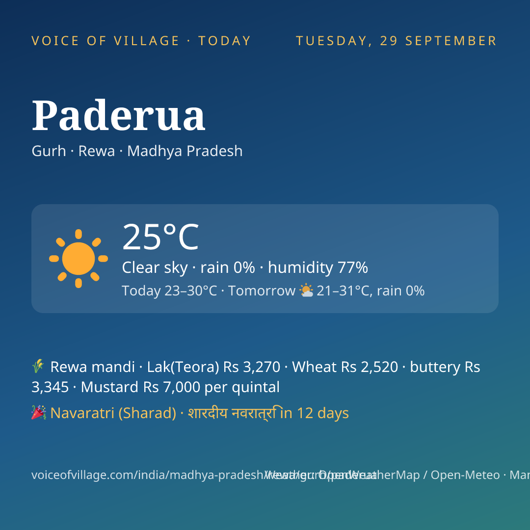 Paderua today