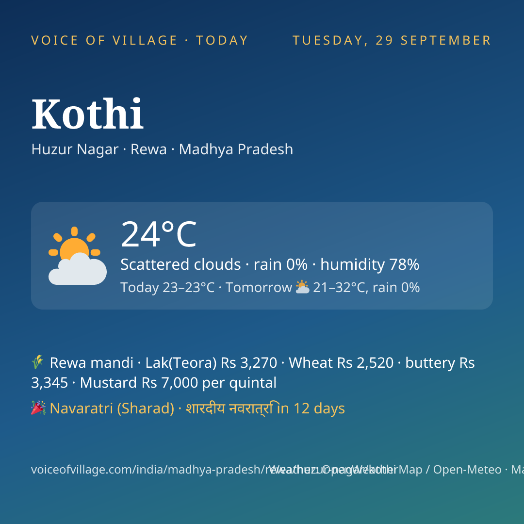 Kothi today