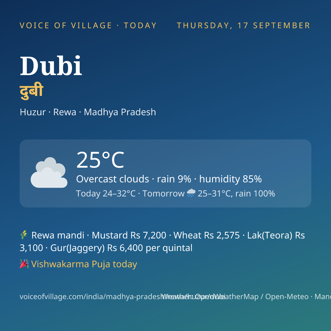 Dubi today
