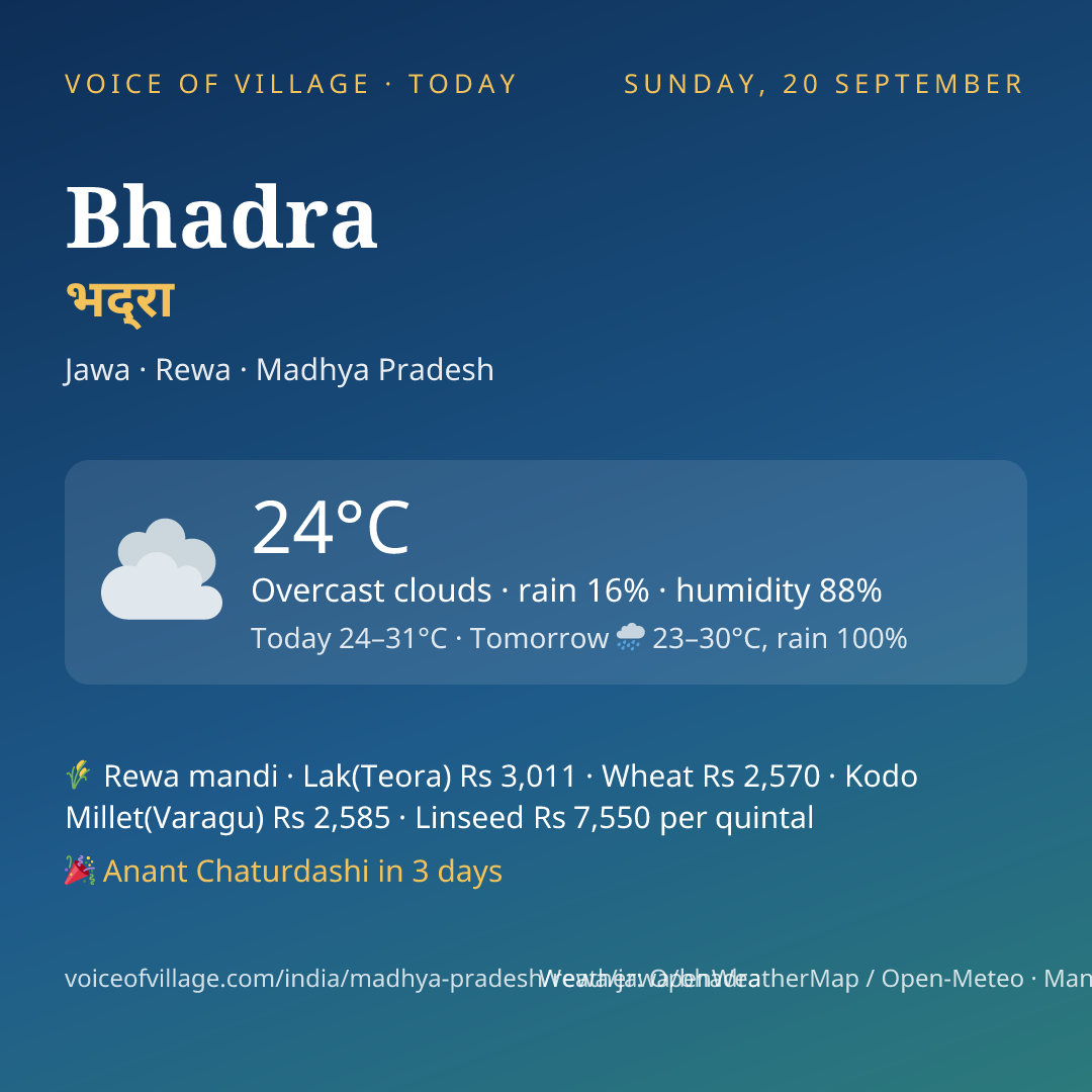 Bhadra today