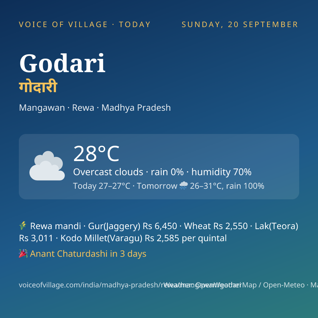 Godari today