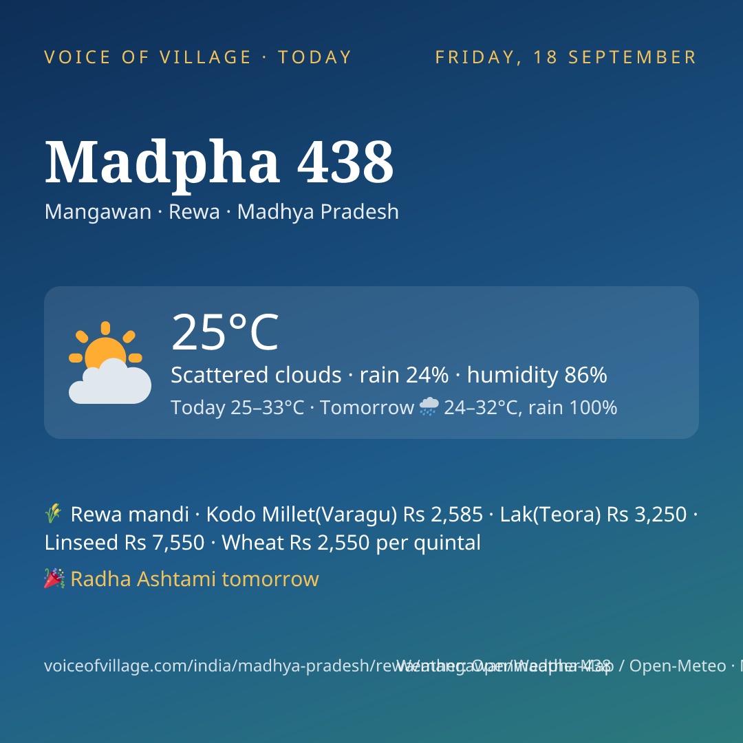 Madpha 438 today