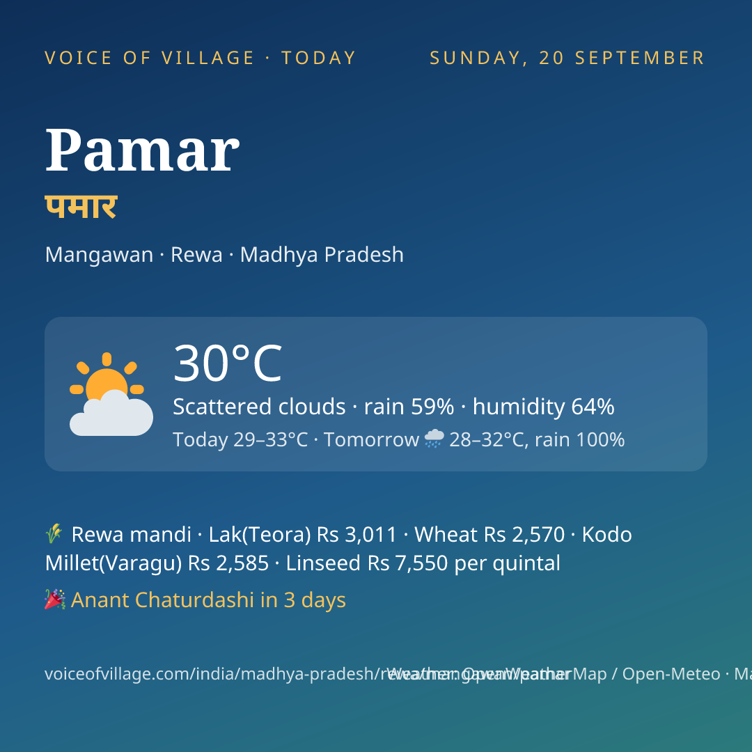 Pamar today