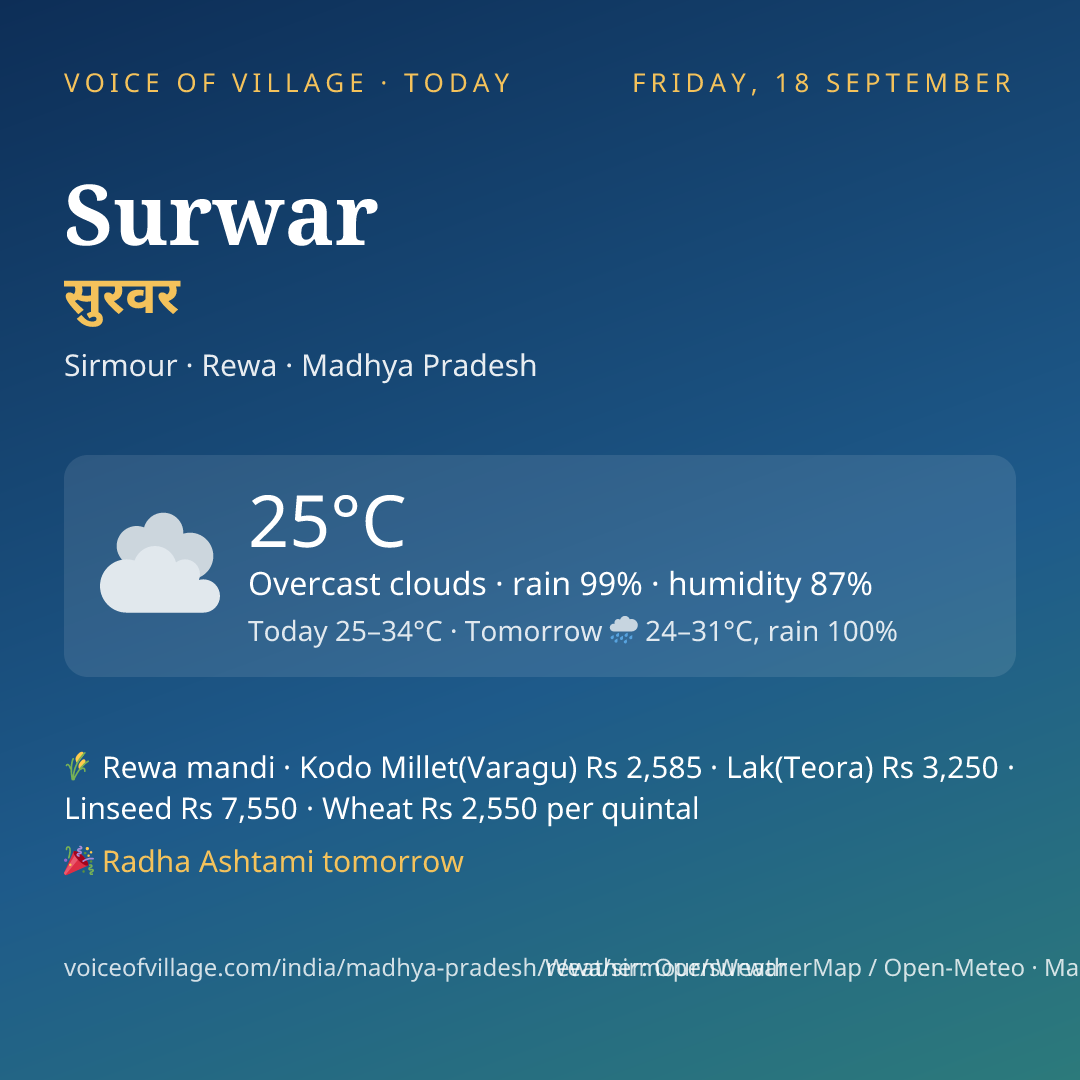 Surwar today