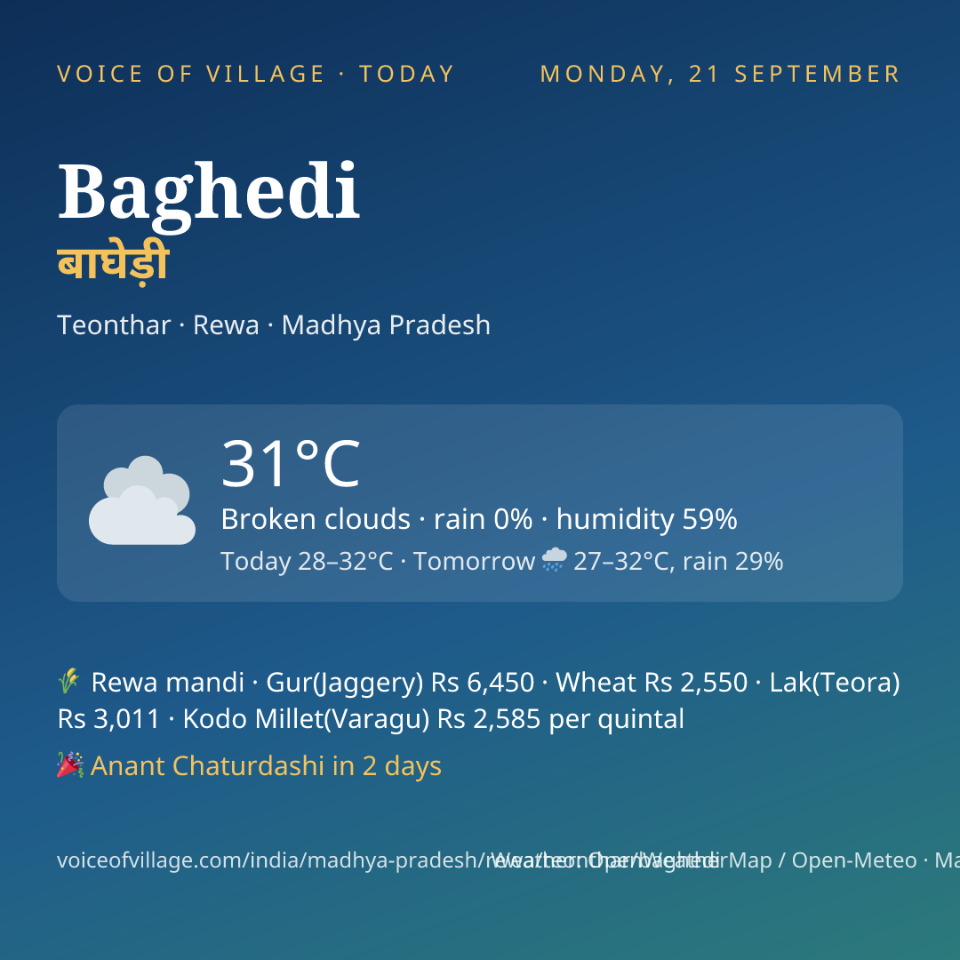 Baghedi today