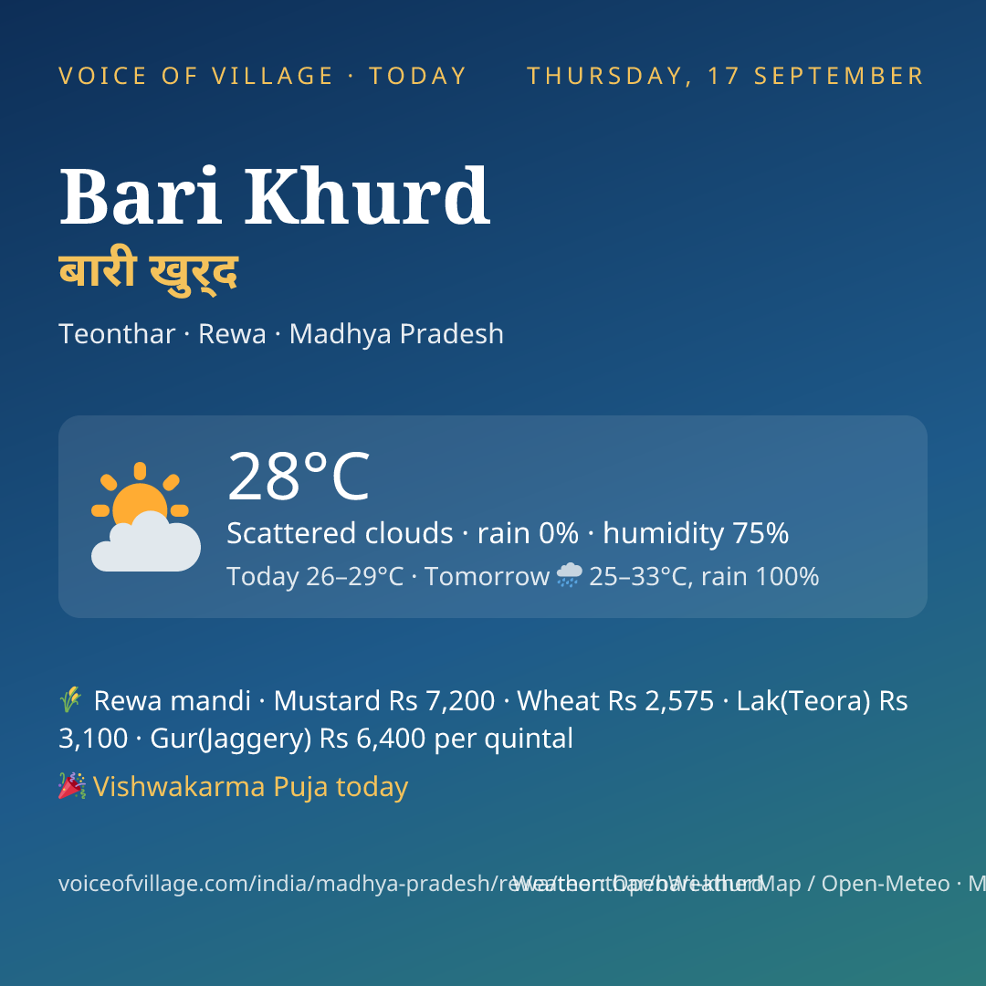 Bari Khurd today