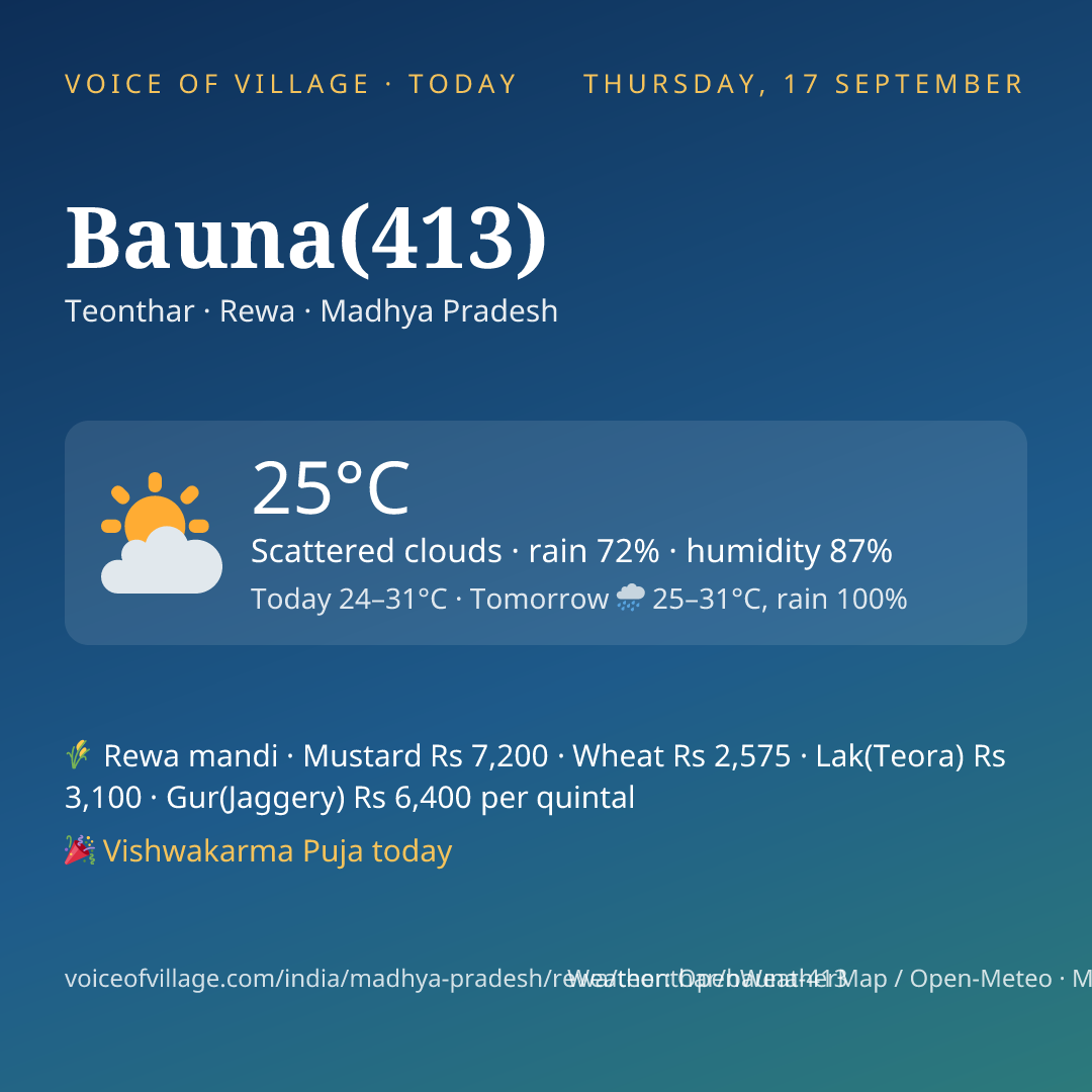 Bauna(413) today