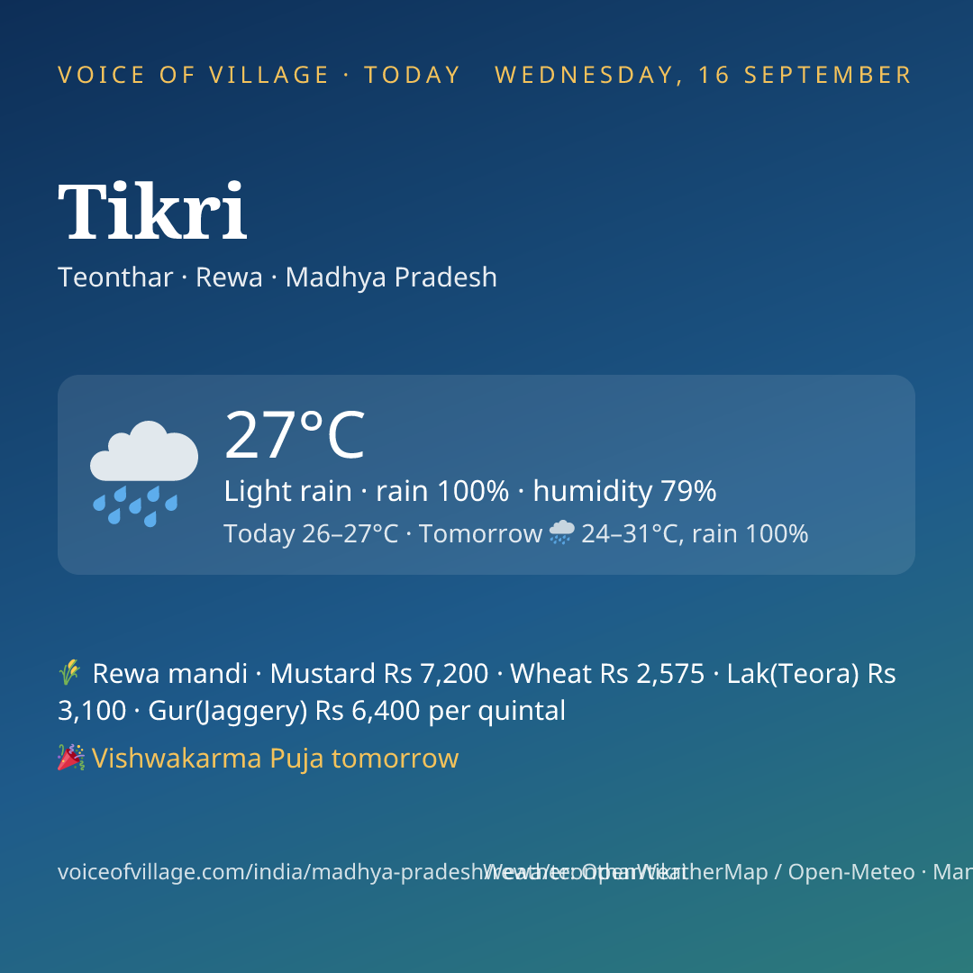Tikri today