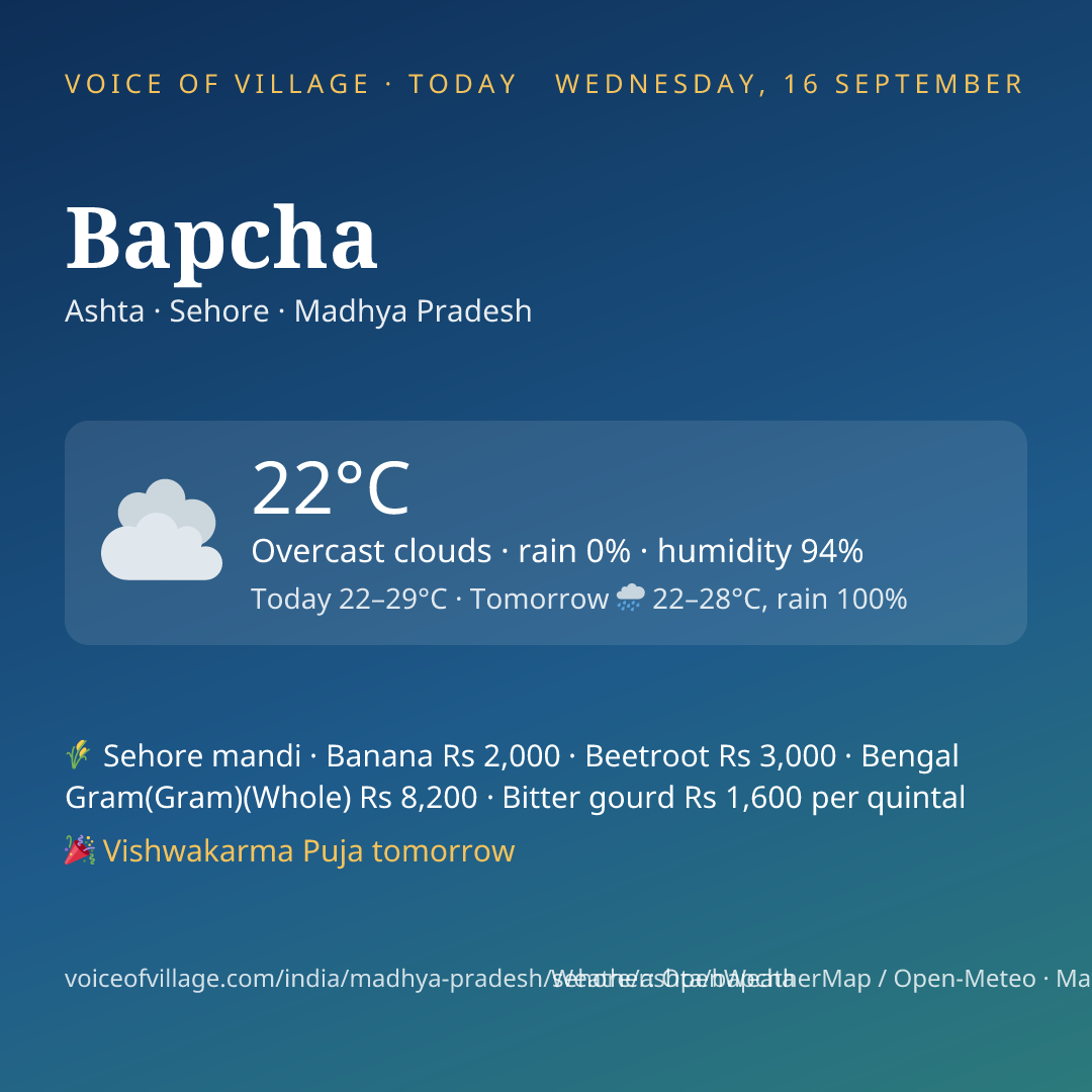 Bapcha today
