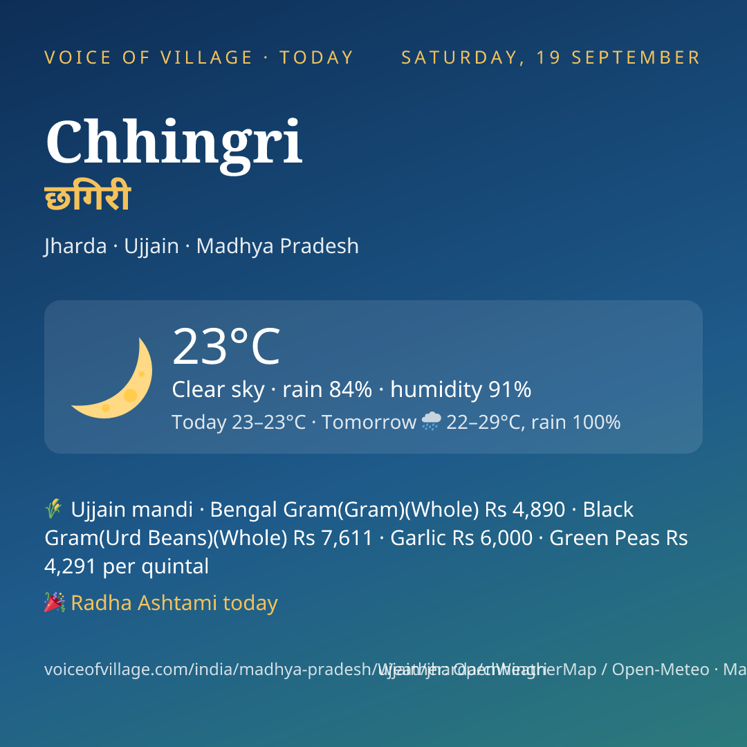 Chhingri today