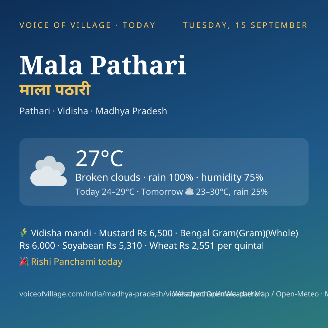 Mala Pathari today