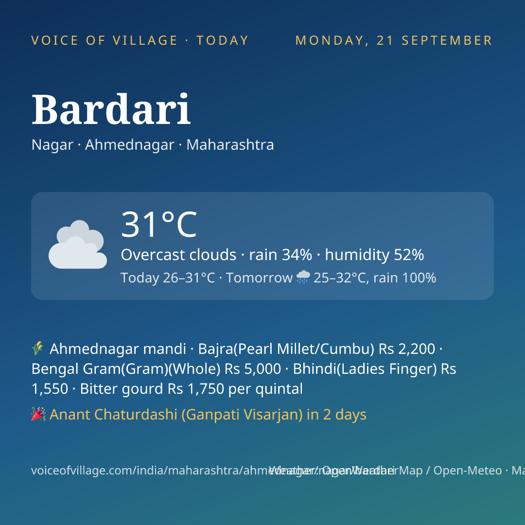 Bardari today