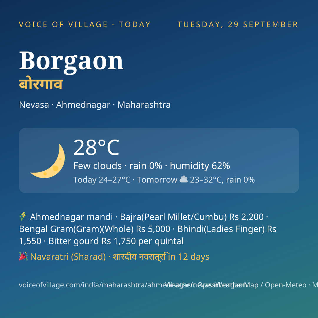 Borgaon today