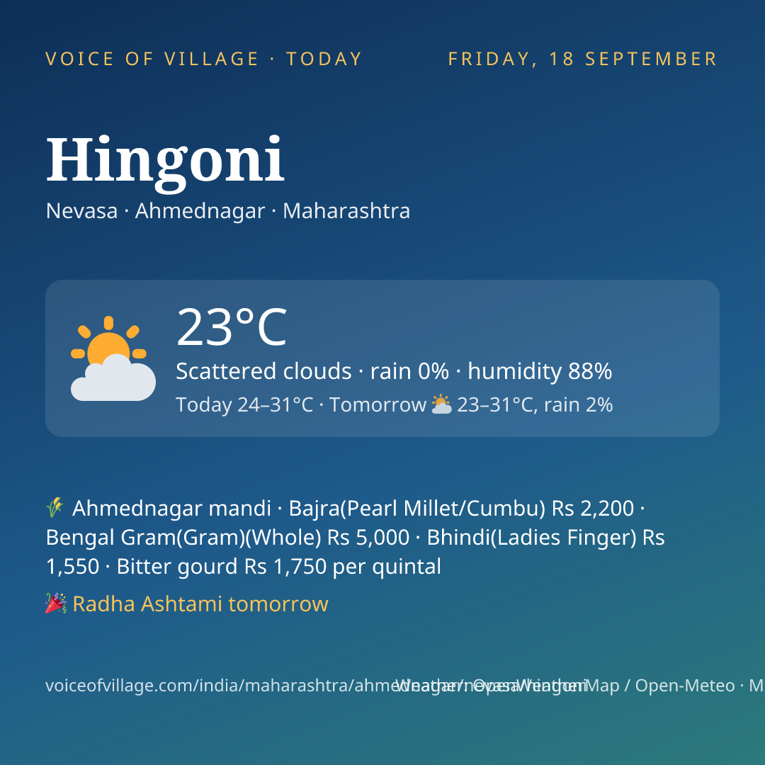Hingoni today