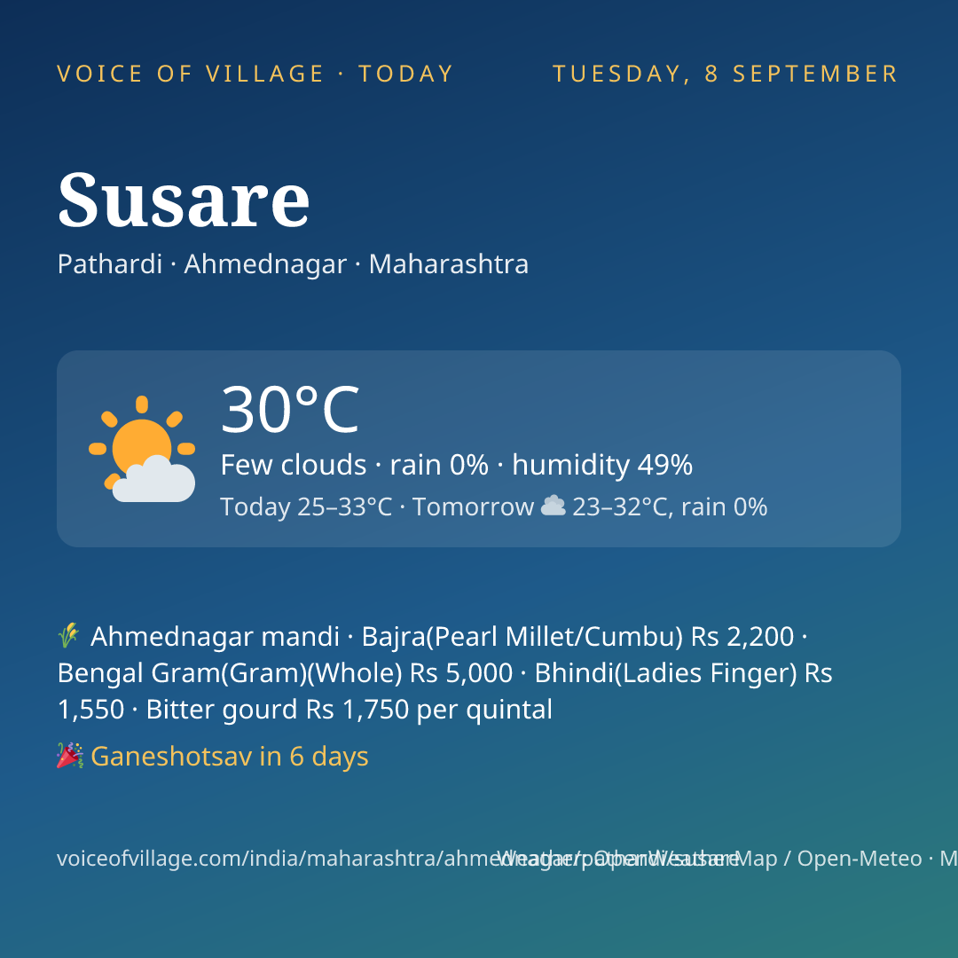 Susare today