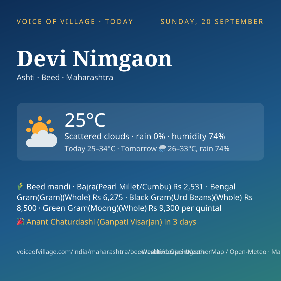 Devi Nimgaon today
