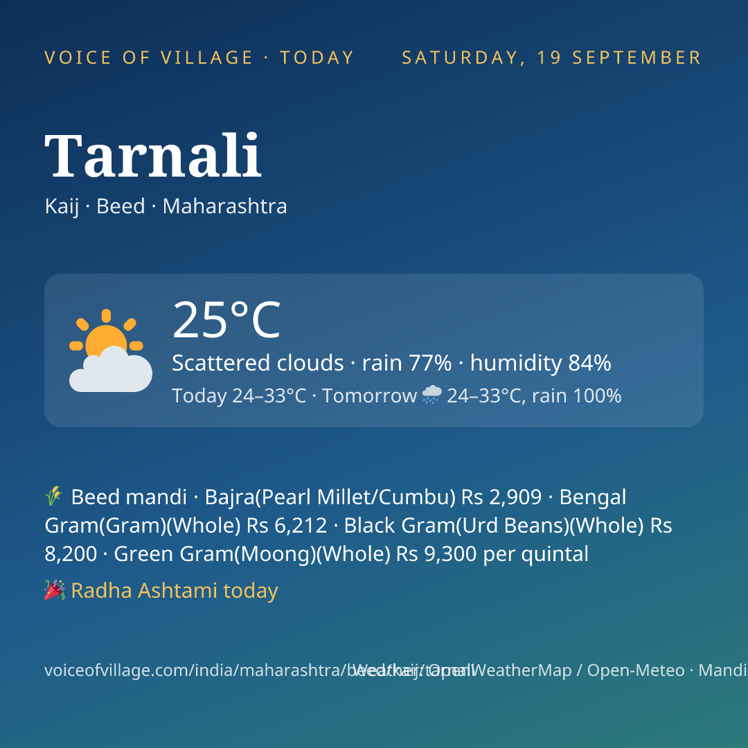 Tarnali today