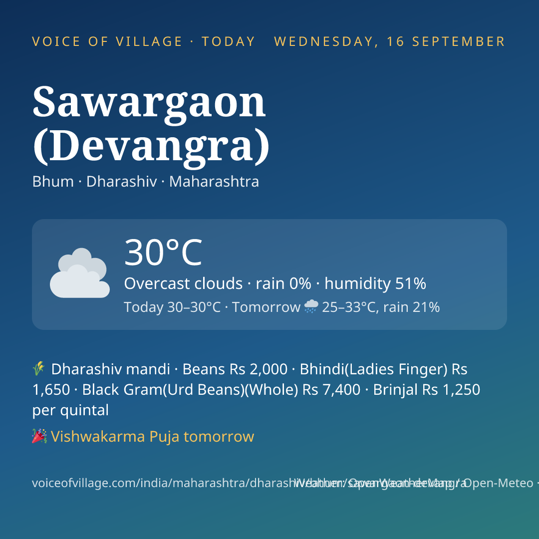 Sawargaon (Devangra) today