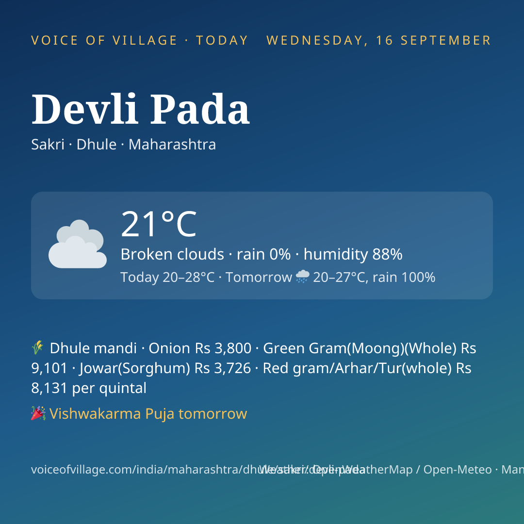 Devli Pada today