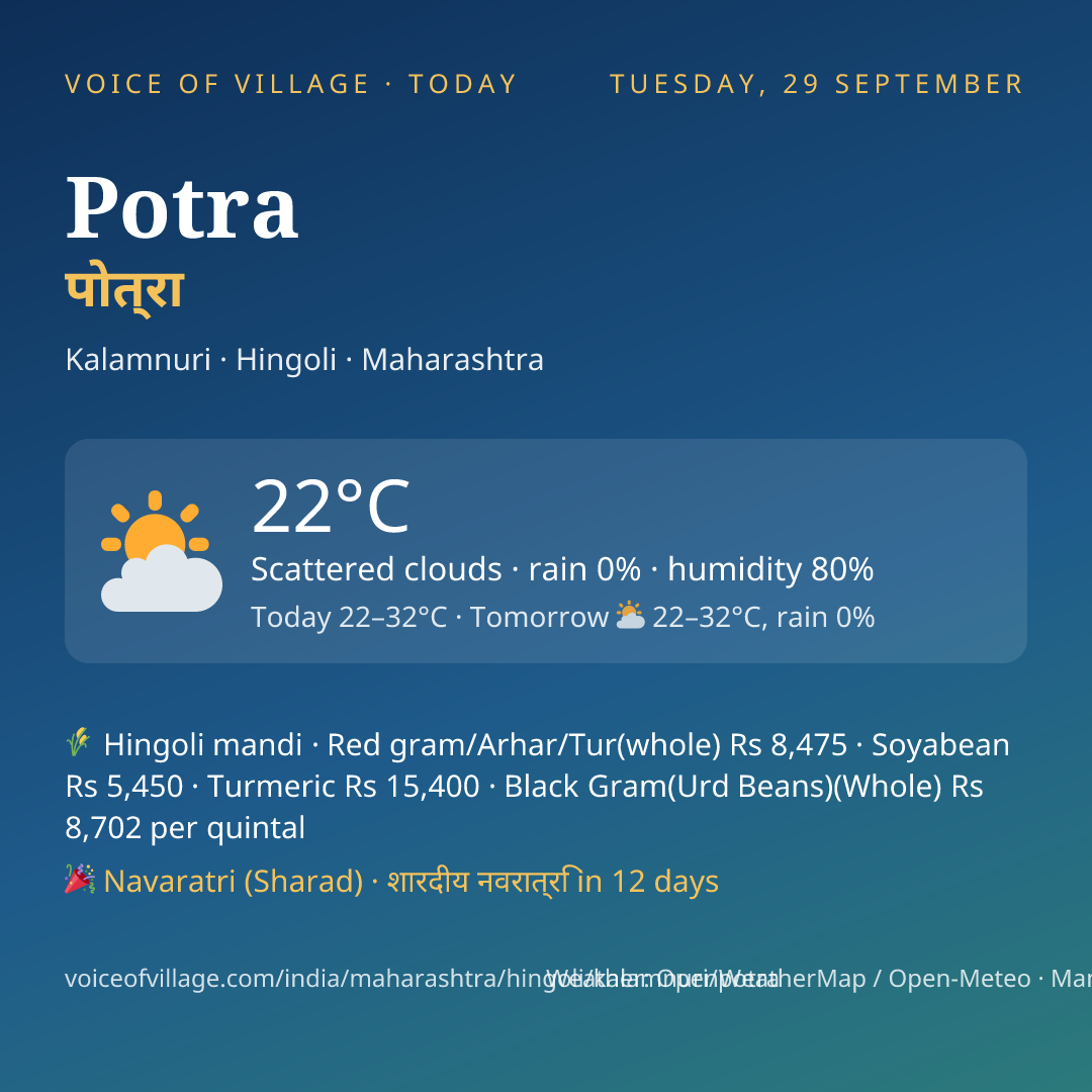 Potra today