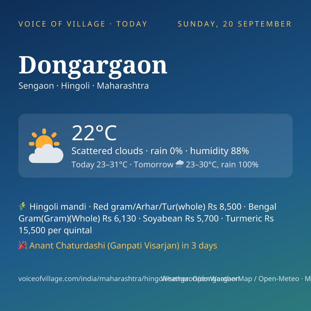 Dongargaon today