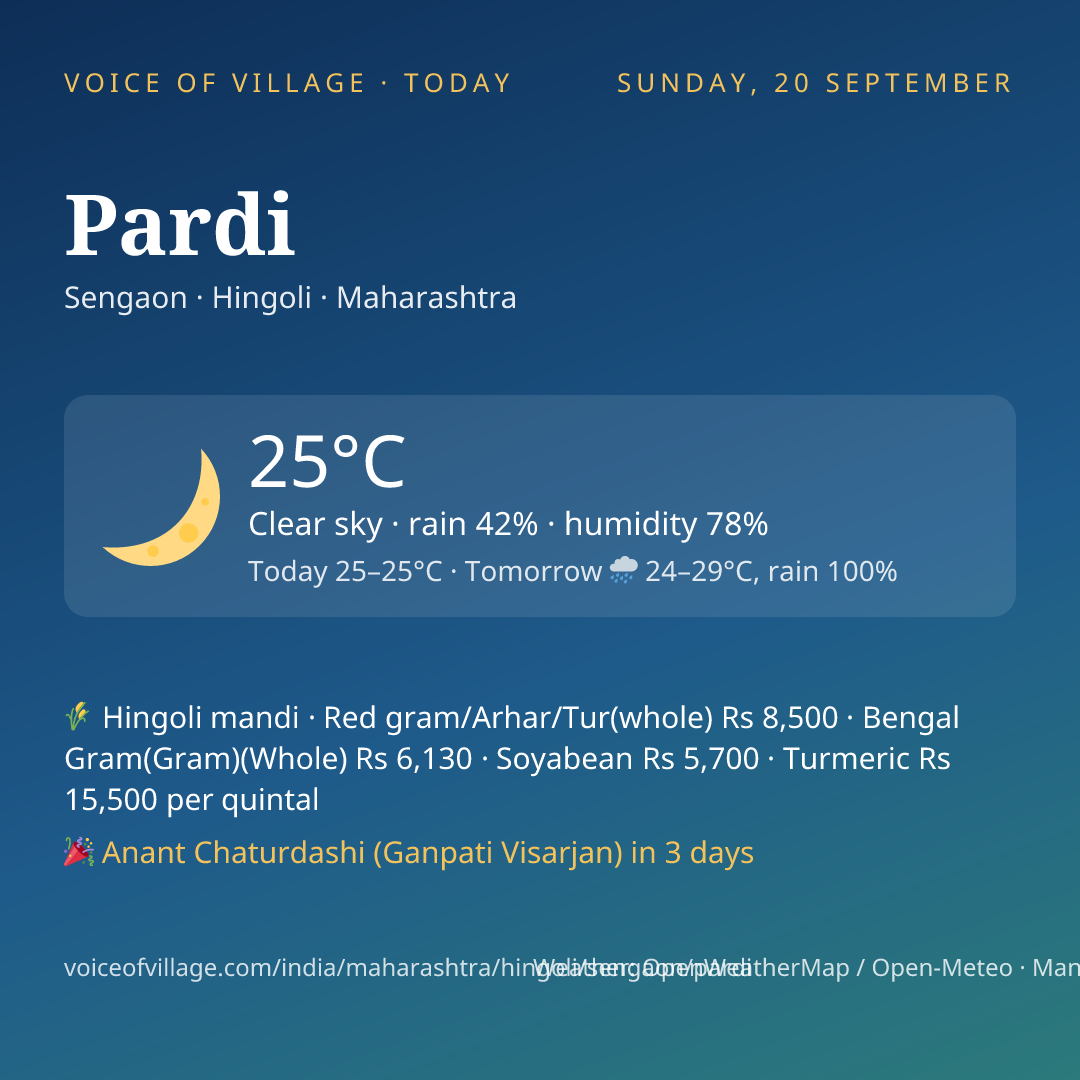 Pardi today