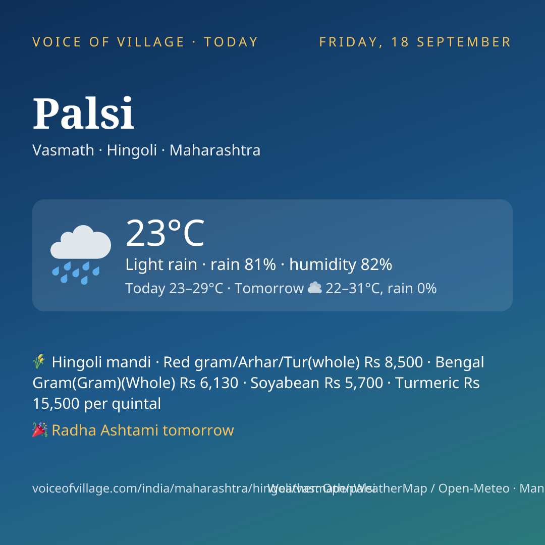 Palsi today