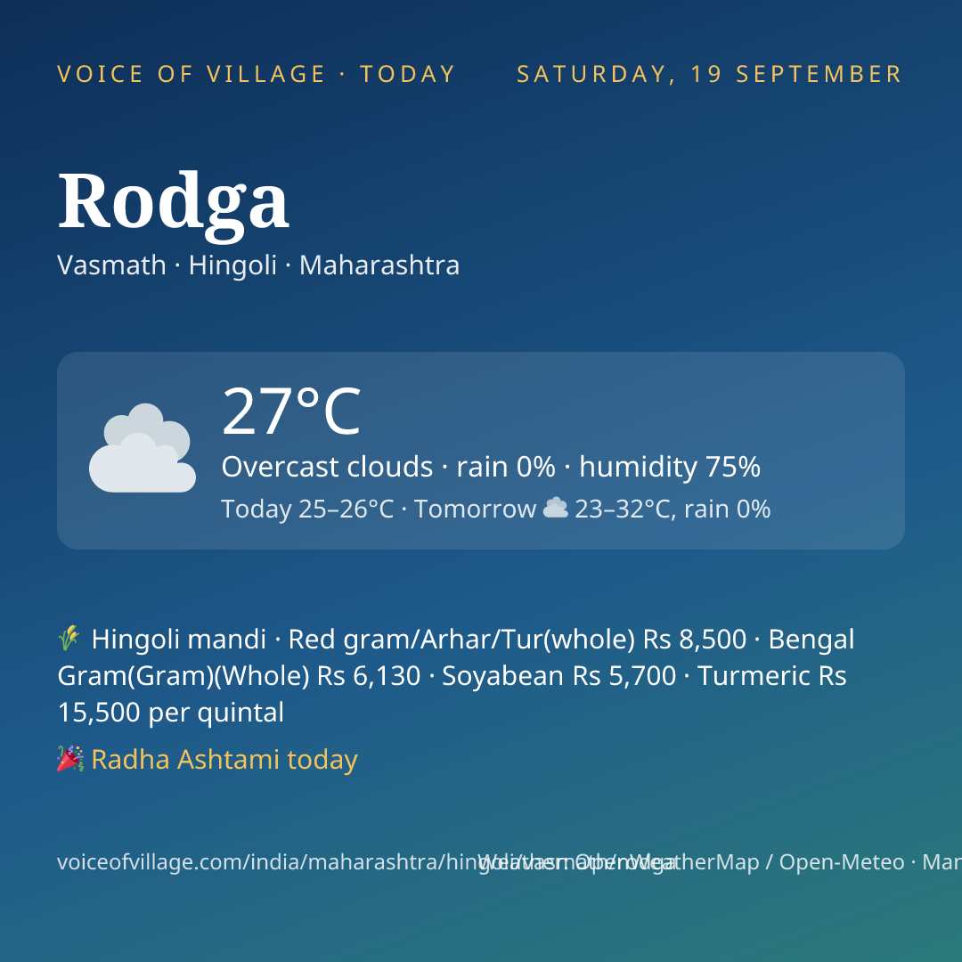 Rodga today