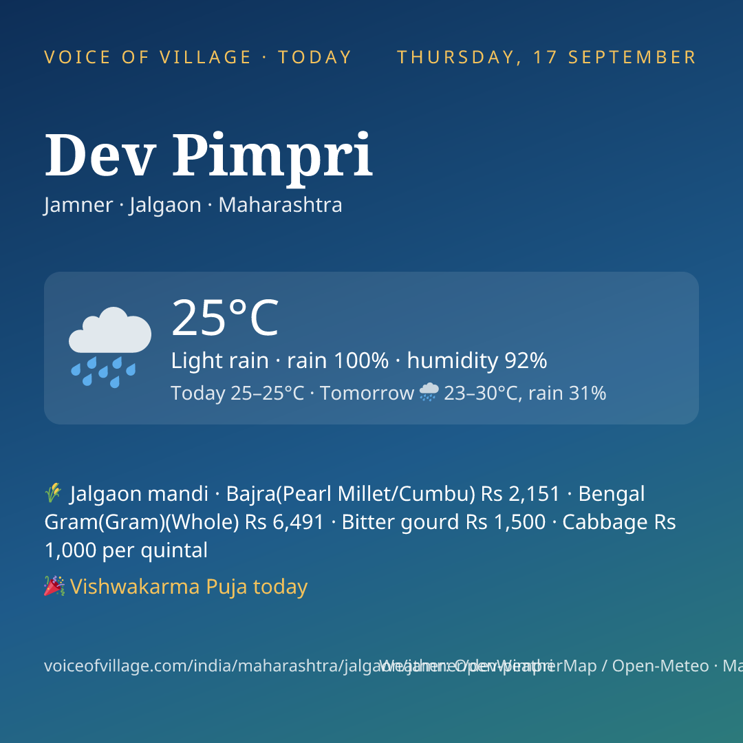 Dev Pimpri today