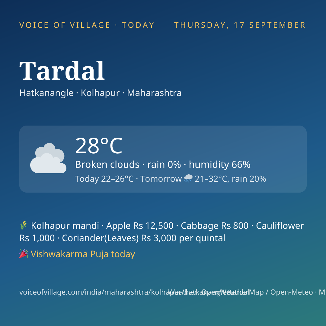Tardal today