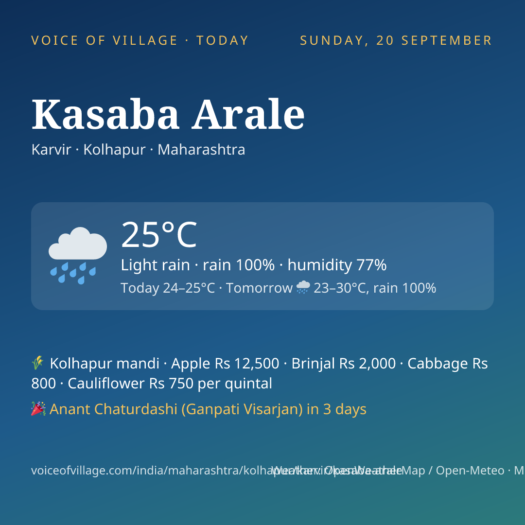 Kasaba Arale today
