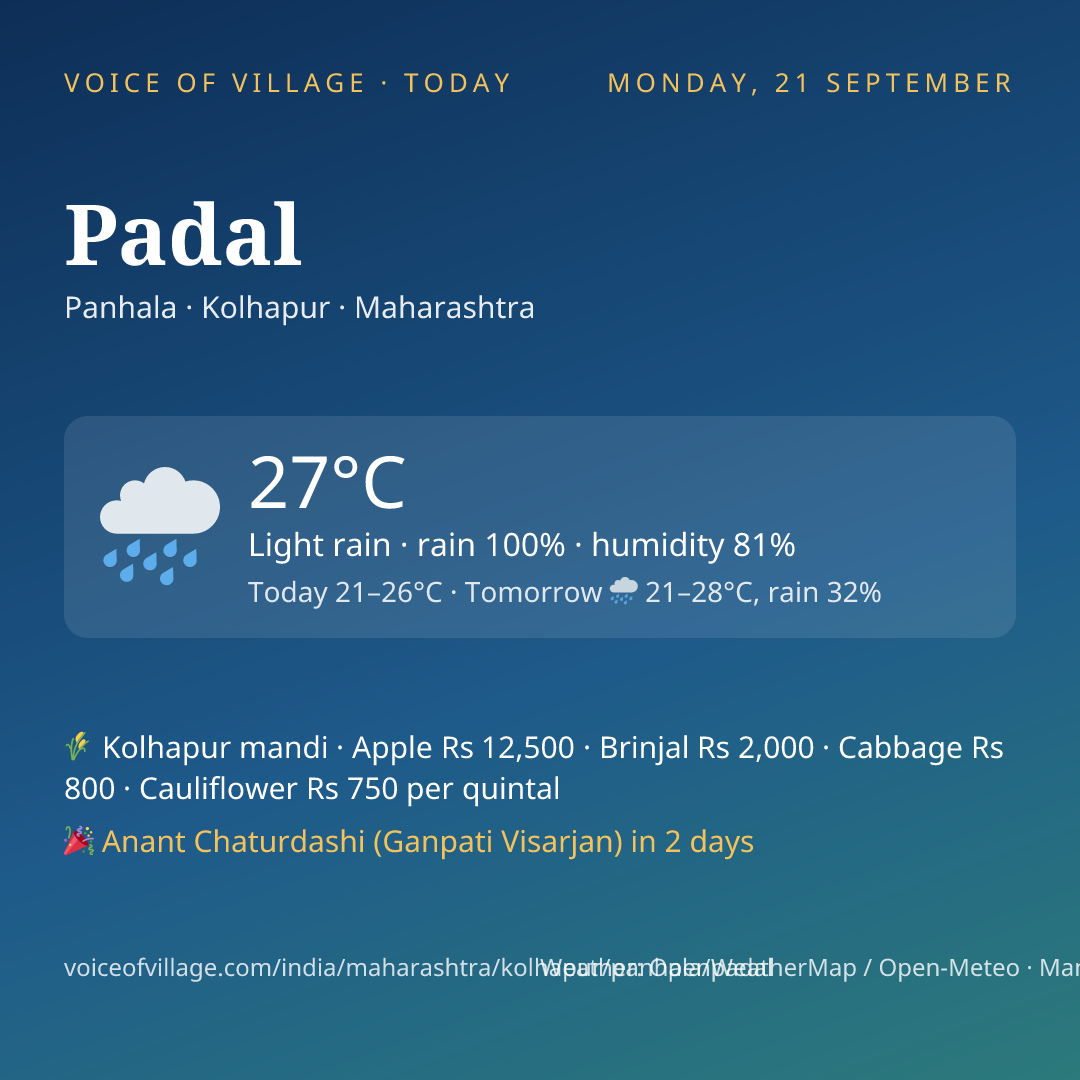 Padal today