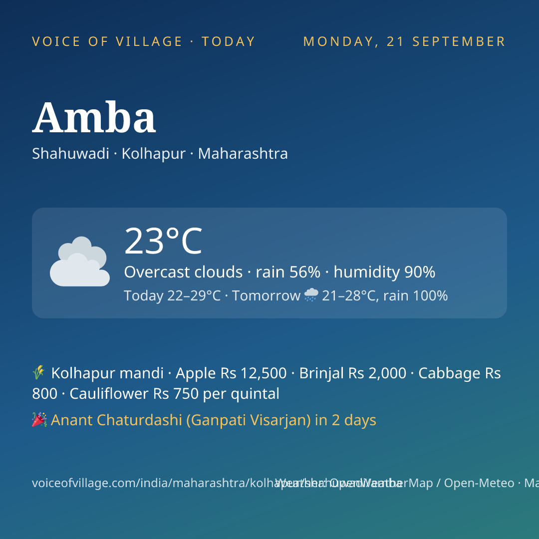 Amba today