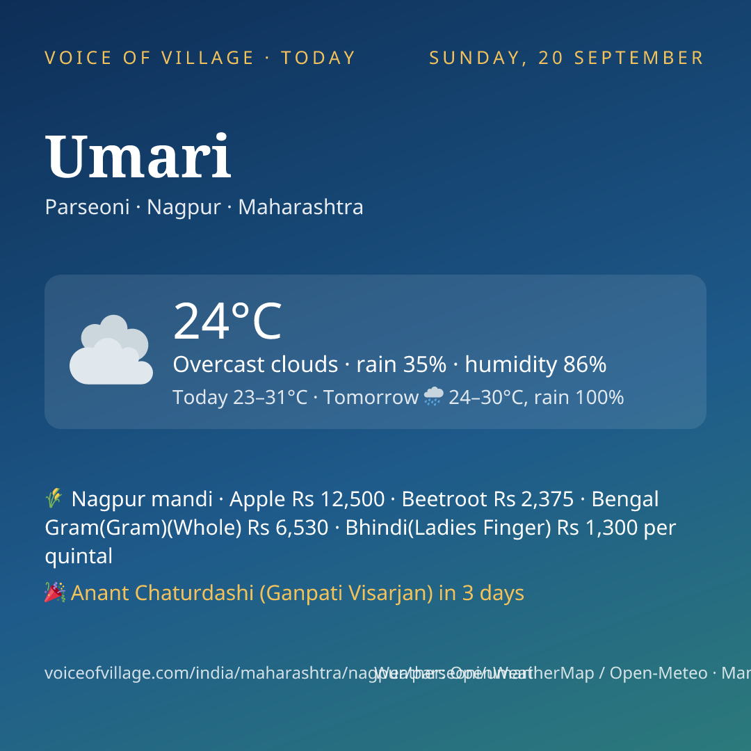 Umari today