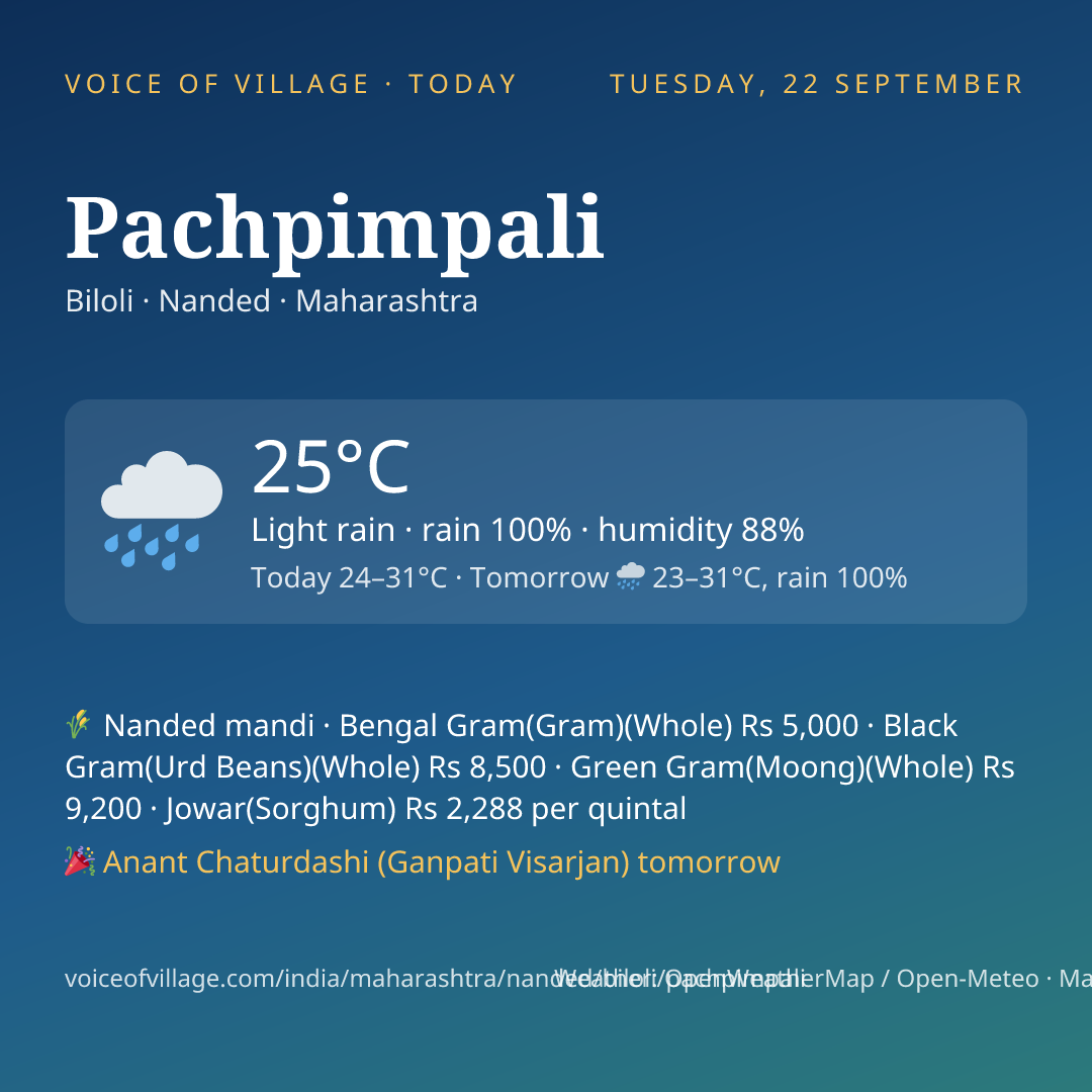Pachpimpali today