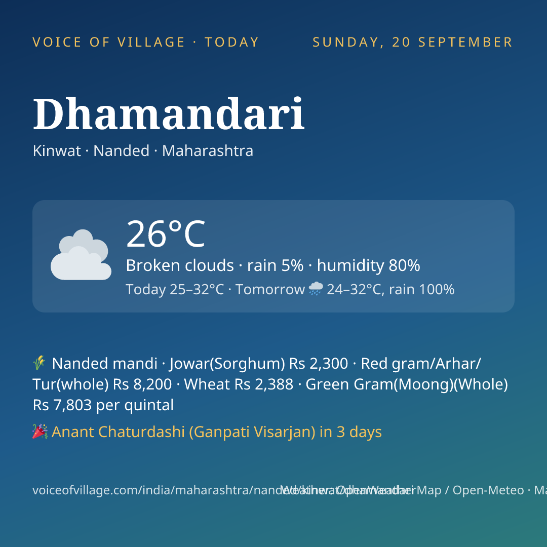 Dhamandari today